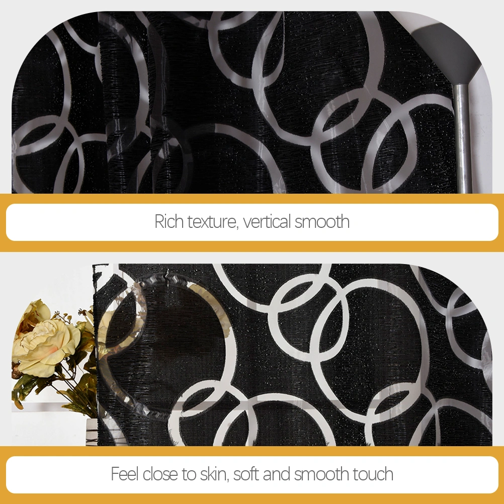 Window Curtain Semi Sheer Window Curtain Household Decorative Curtain Panel