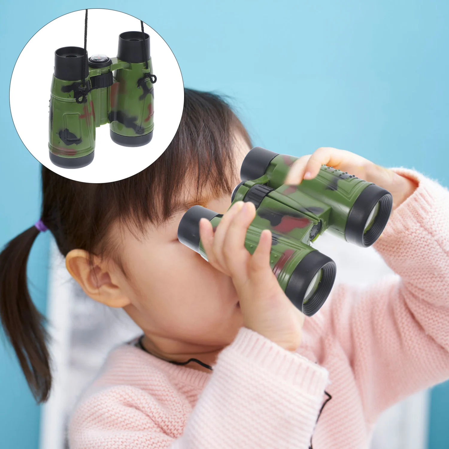 2Pcs Interesting Toy Binocular Wear-resistant Children Binocular Convenient Binocular Toy