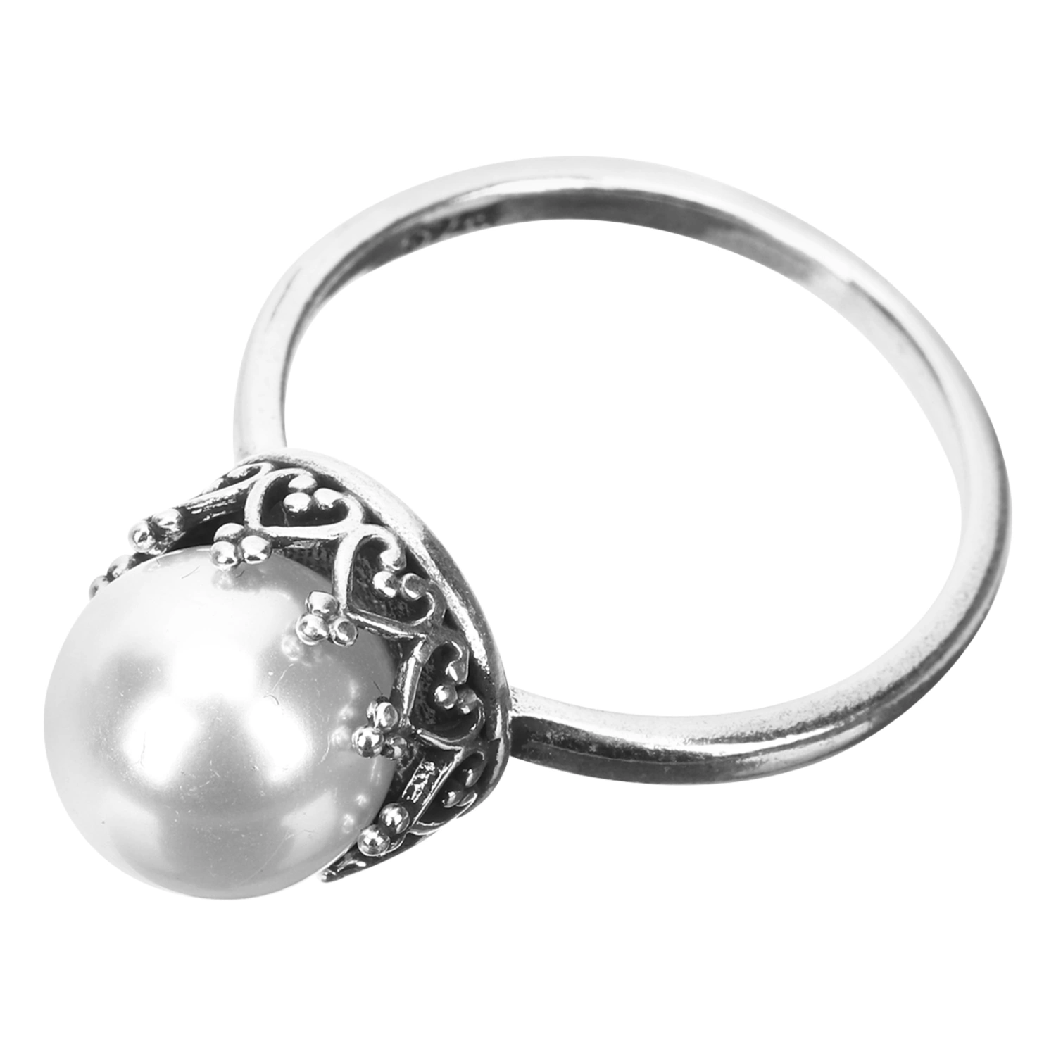 Pearl Ring Aesthetic Ring Trendy Ring Pearl Jewelry for Women Teen Girls