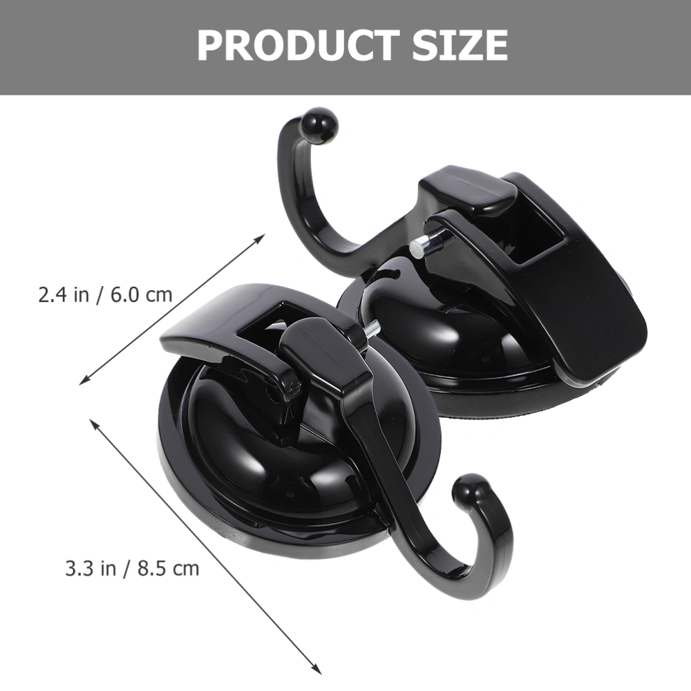 2pcs Suction Cup Hook Shower Suction Hook Towel Hook Glass Suction Hanger Hook