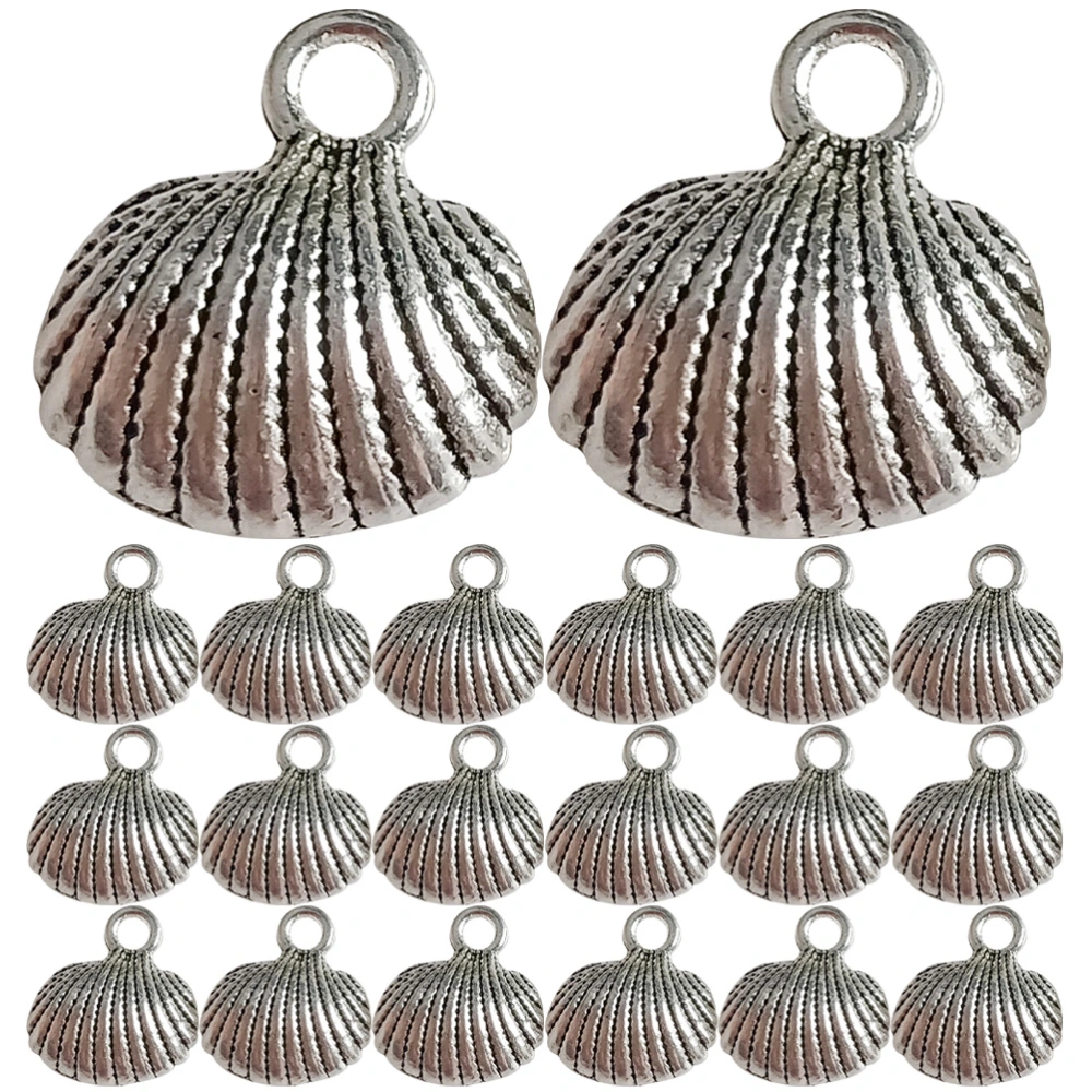 100pcs Vintage Alloy Clam Shells Ornaments Clam Shells Pendants Clam Shells Jewelry Charms