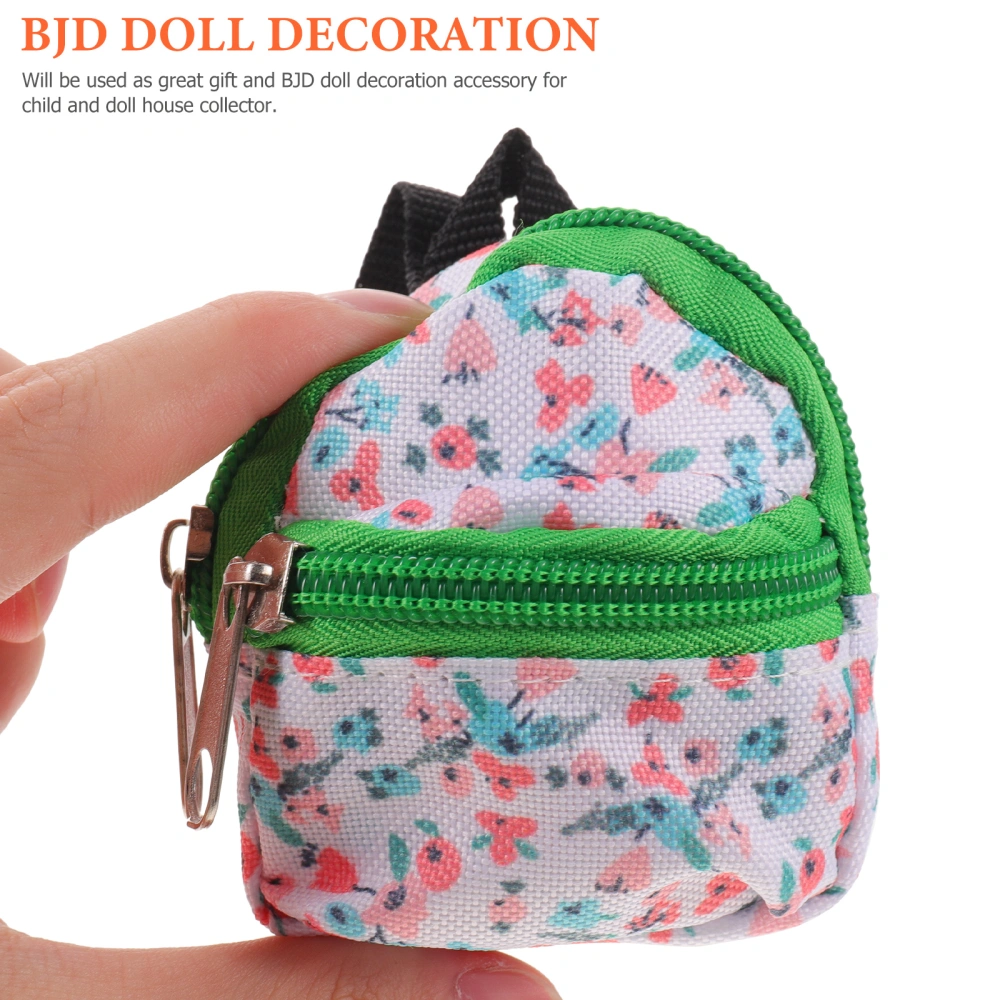 Doll Mini Backpack Decorative Doll Schoolbag Doll Polyester Backpack Decor