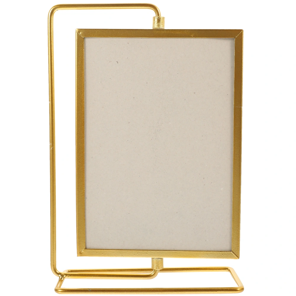 Rotating Photo Frame Vintage Picture Frame Photo Holder Tabletop Picture Frame