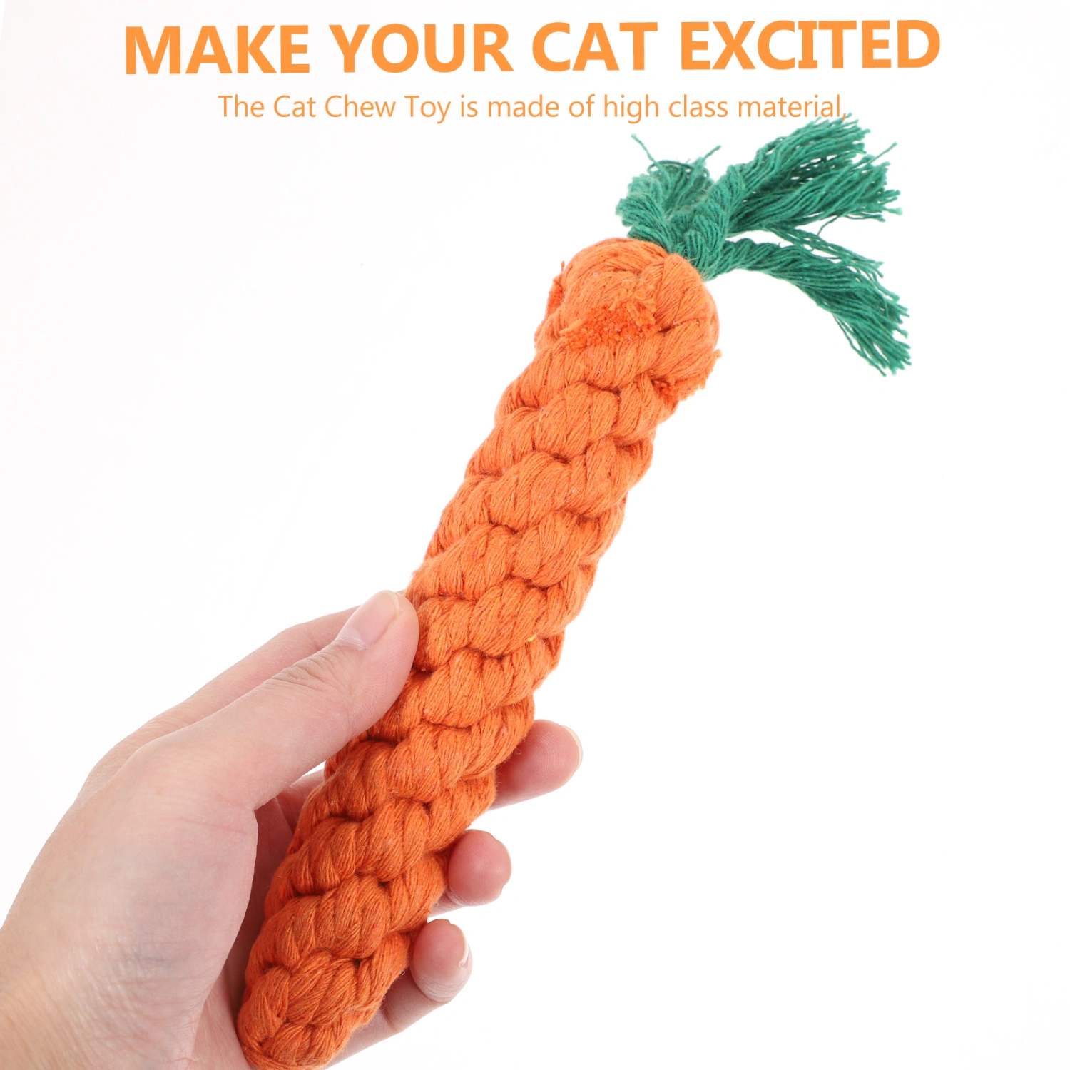 4Pcs Cat Chew Toys Bite-resistant Cat Toys Cotton Rope Cat Toys Stress Relive Kitten Toys