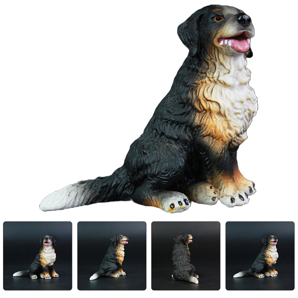 Dog Figurine Simulated Dog Craft Animal Dog Statue Desktop Dog Figurine for Kids Small Dog Decor