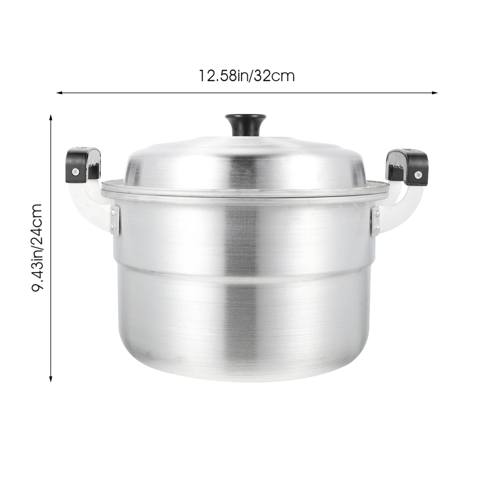 Aluminum Steaming Pot Dual Handles Soup Pot Household Small Soup Large Capacity Cooking Pot