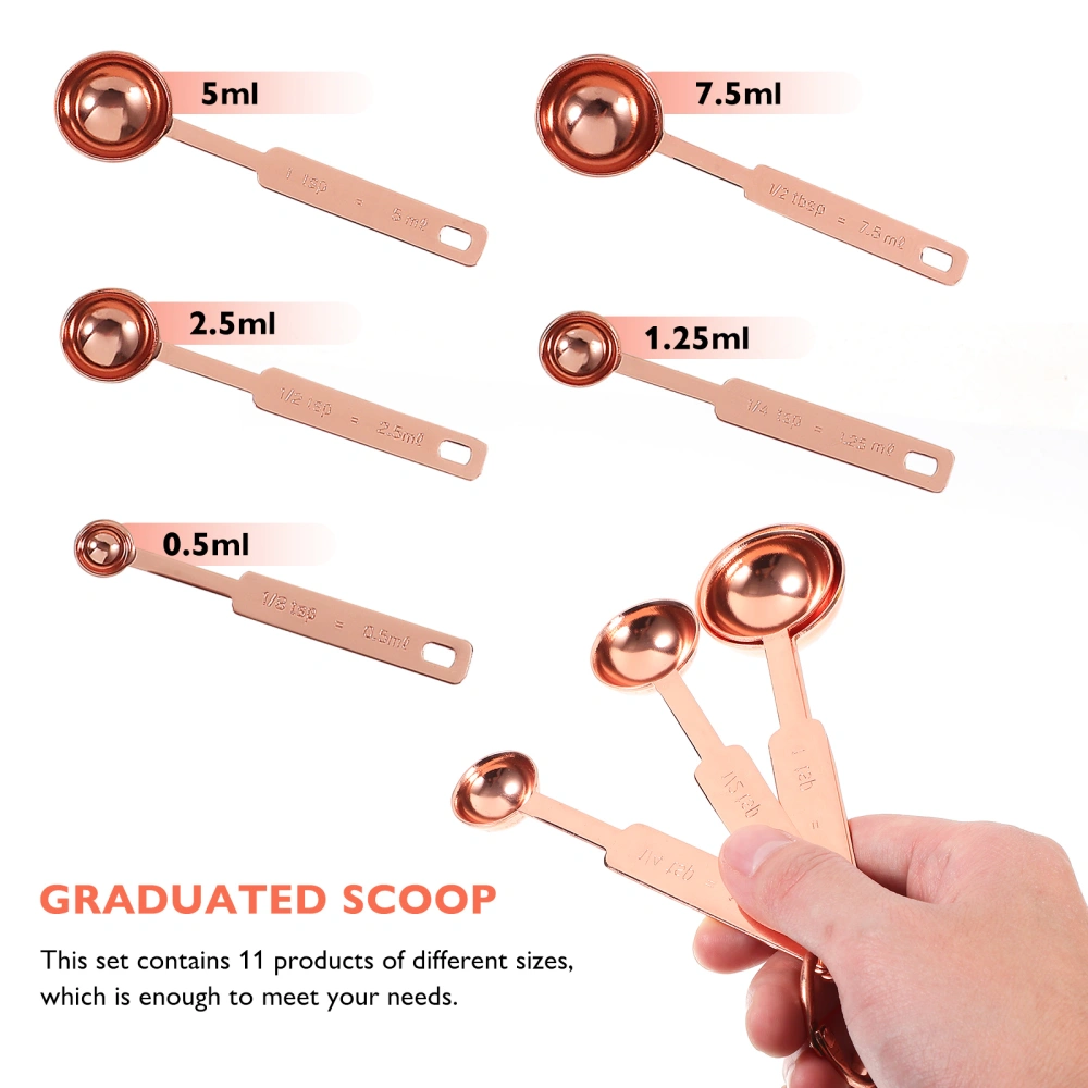 Measuring Spoons and Measuring Cups with Stirring Rod for Kitchen Baking