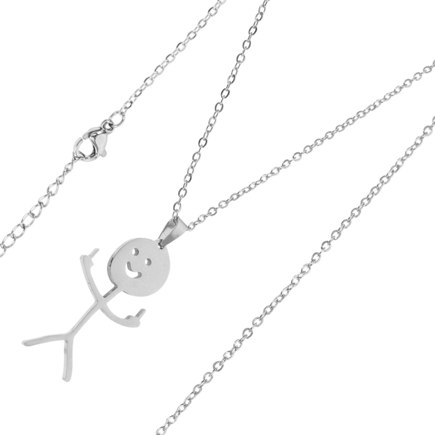 Pendant Necklace Metal Neck Chain Fashionable Necklace Jewelry Gift for Women Men