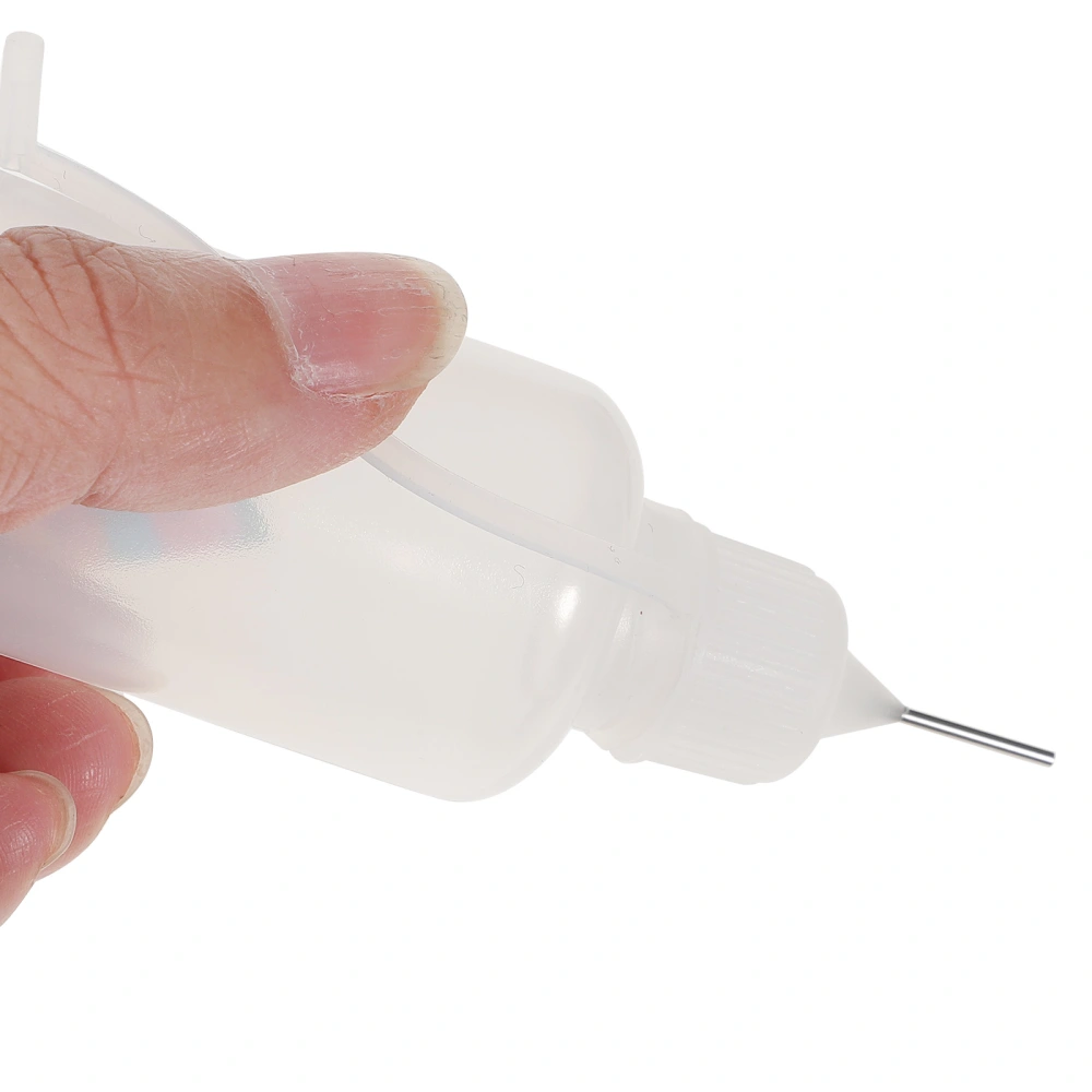 1 Set Glue Squeeze Bottles Precision Tip Applicator Bottles Engine Oil Containers(30ml)