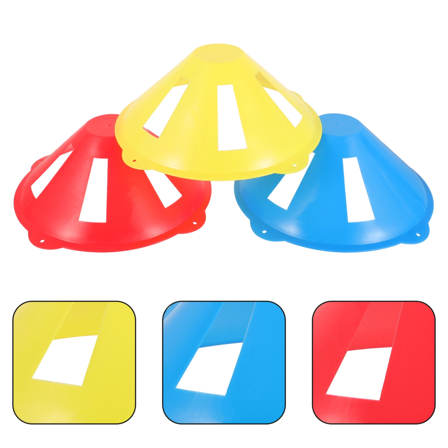 15Pcs Football Barrier Professional Football Cones Soccer Training Disc Markers Soccer Accessories