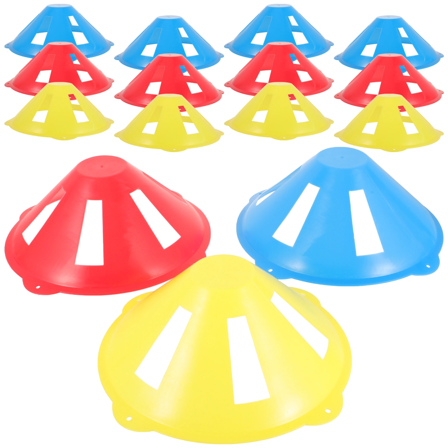 15Pcs Football Barrier Professional Football Cones Soccer Training Disc Markers Soccer Accessories