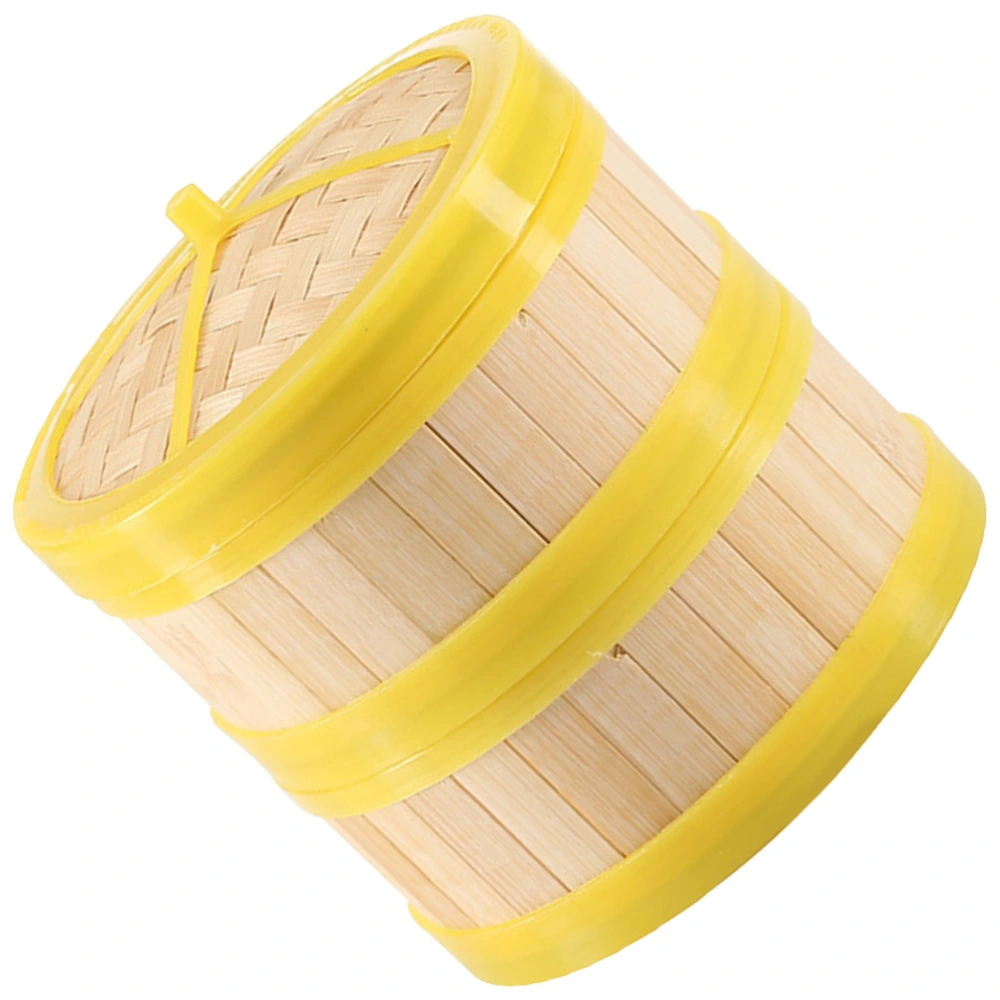 1 Set Household Bamboo Steamer Cooking Tool Kitchen Food Steamer with Lid