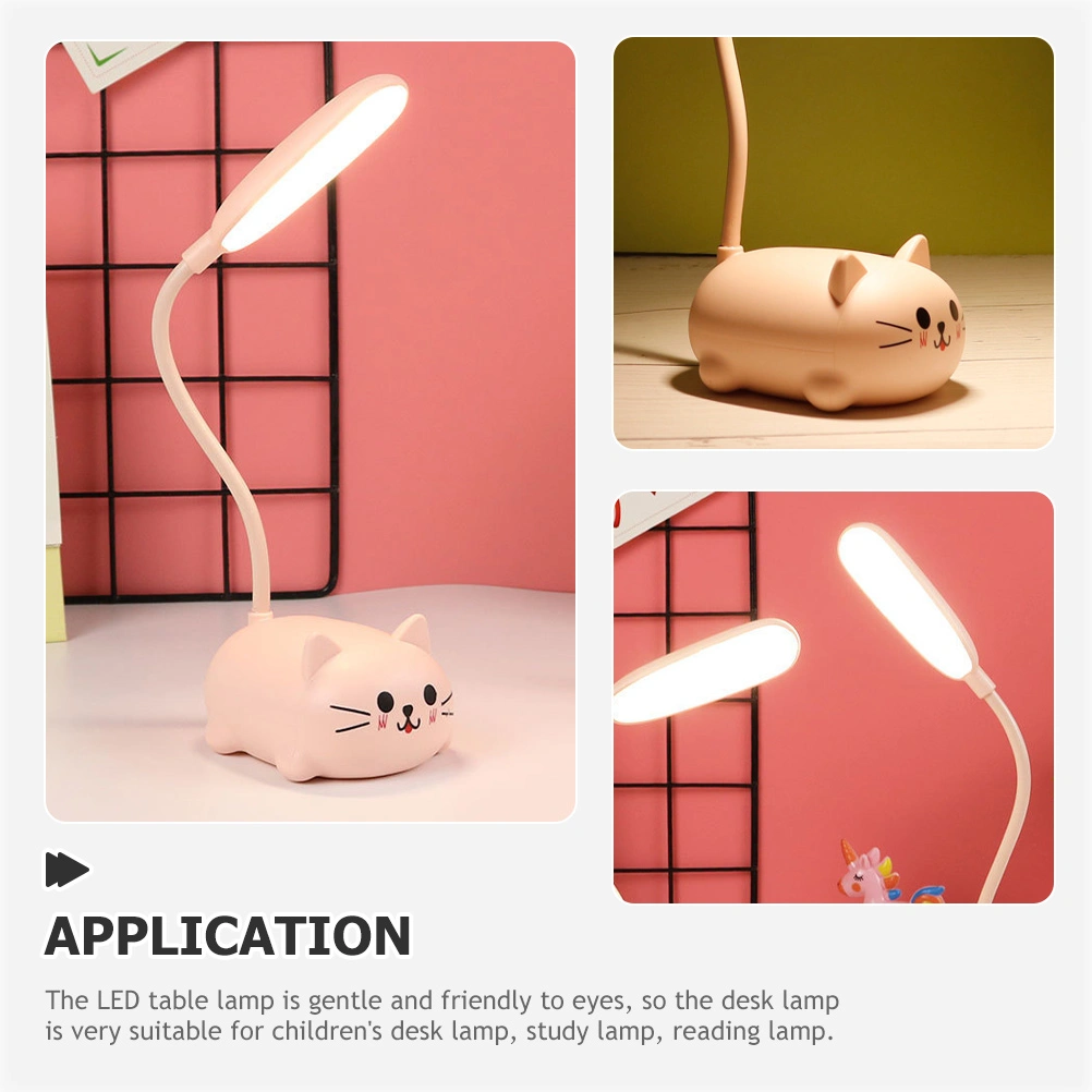 Cat Desk Lamp Cartoon Table Lamp USB Rechargeable Table Lamp Kids Night Lamp