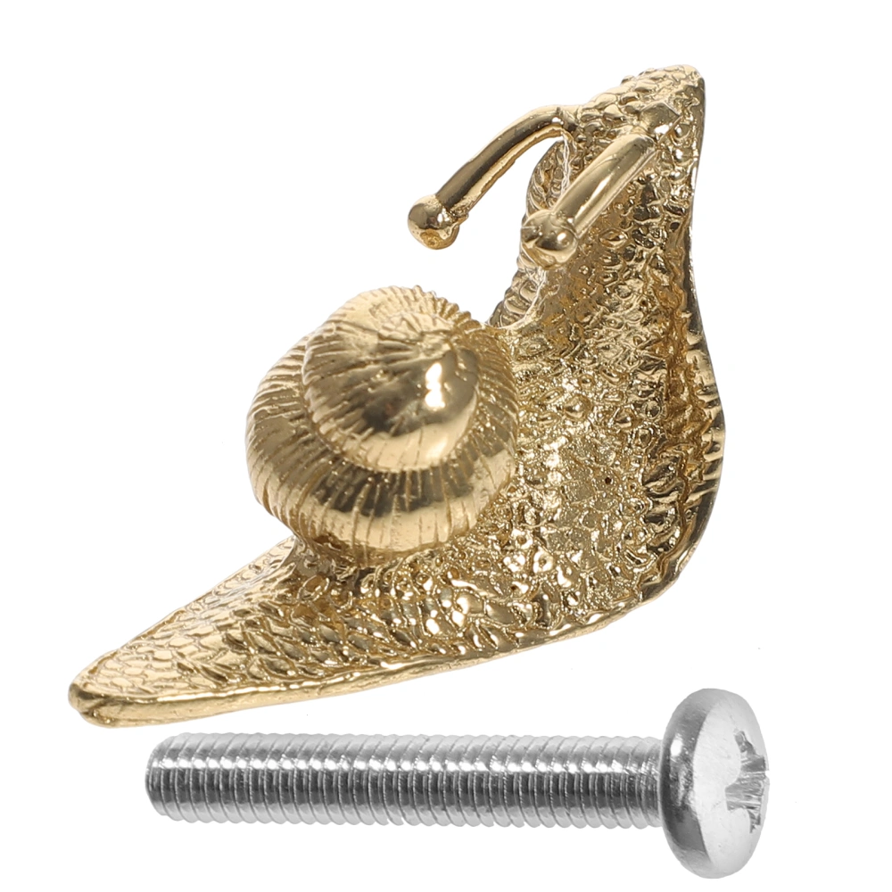 Creative Snail Knob Cabinet Knob Brass Furniture Knob Pulling Handle Drawer Knob