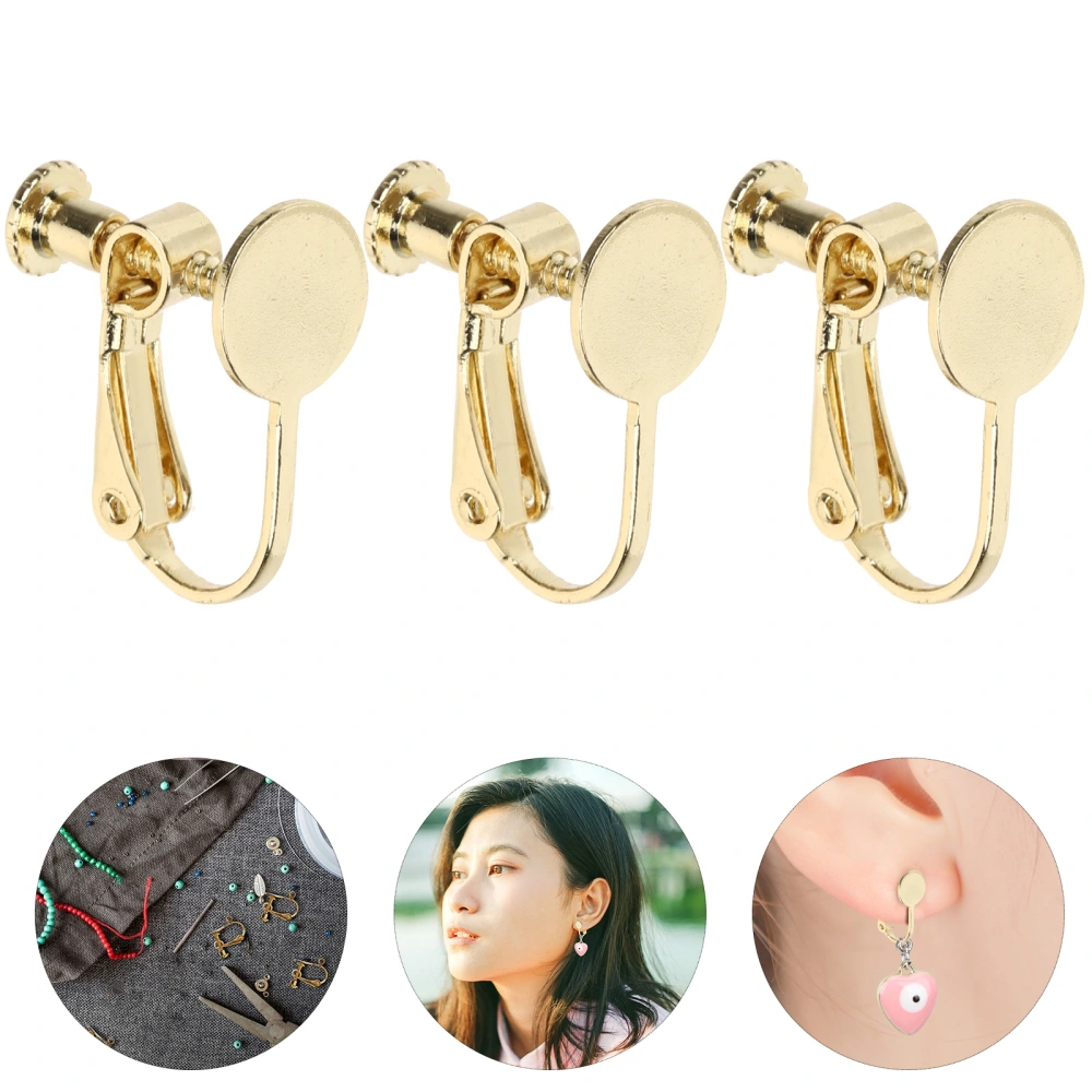 6Pcs Clip On Earring Converters Hypoallergenic Clip On Earring Backs DIY Earring Accessories