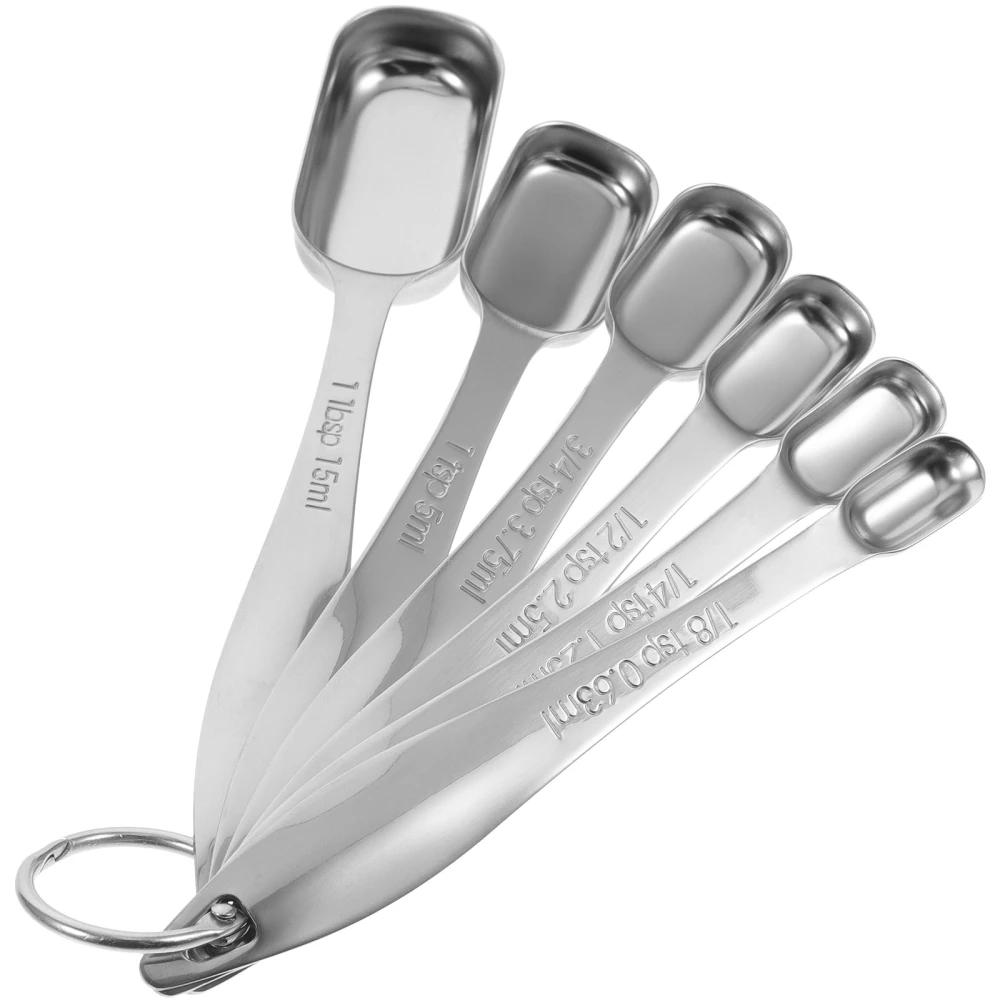 1 Set of Professional Measuring Spoons Stainless Steel Measuring Cups Home Kitchen Gadgets