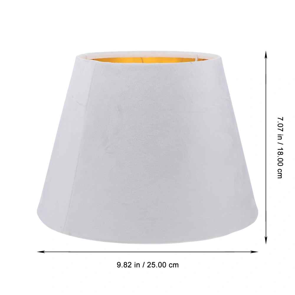 Simple Style Lampshade Replacement Golden Liner Decorative Fabric Lampshade E27 E14 Socket Lamp Cover