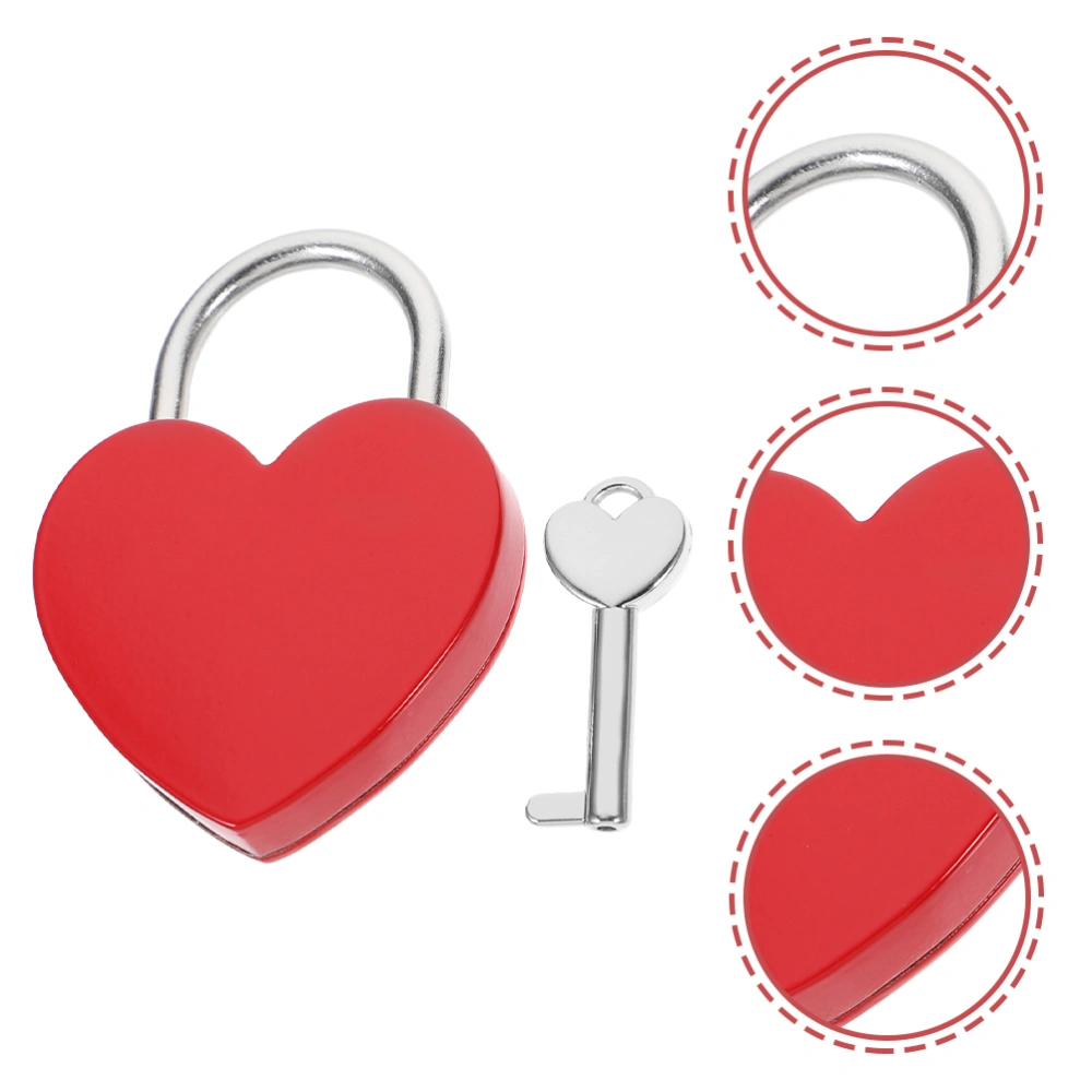 2 Sets Small Padlock Romantic Love Heart Wishing Locks Couples Anniversary Birthday Gifts