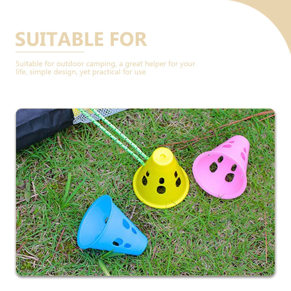 2pcs Luminous Camping Tent Nail Warning Caps Tent Nail Covers Outdoor Camping Supplies