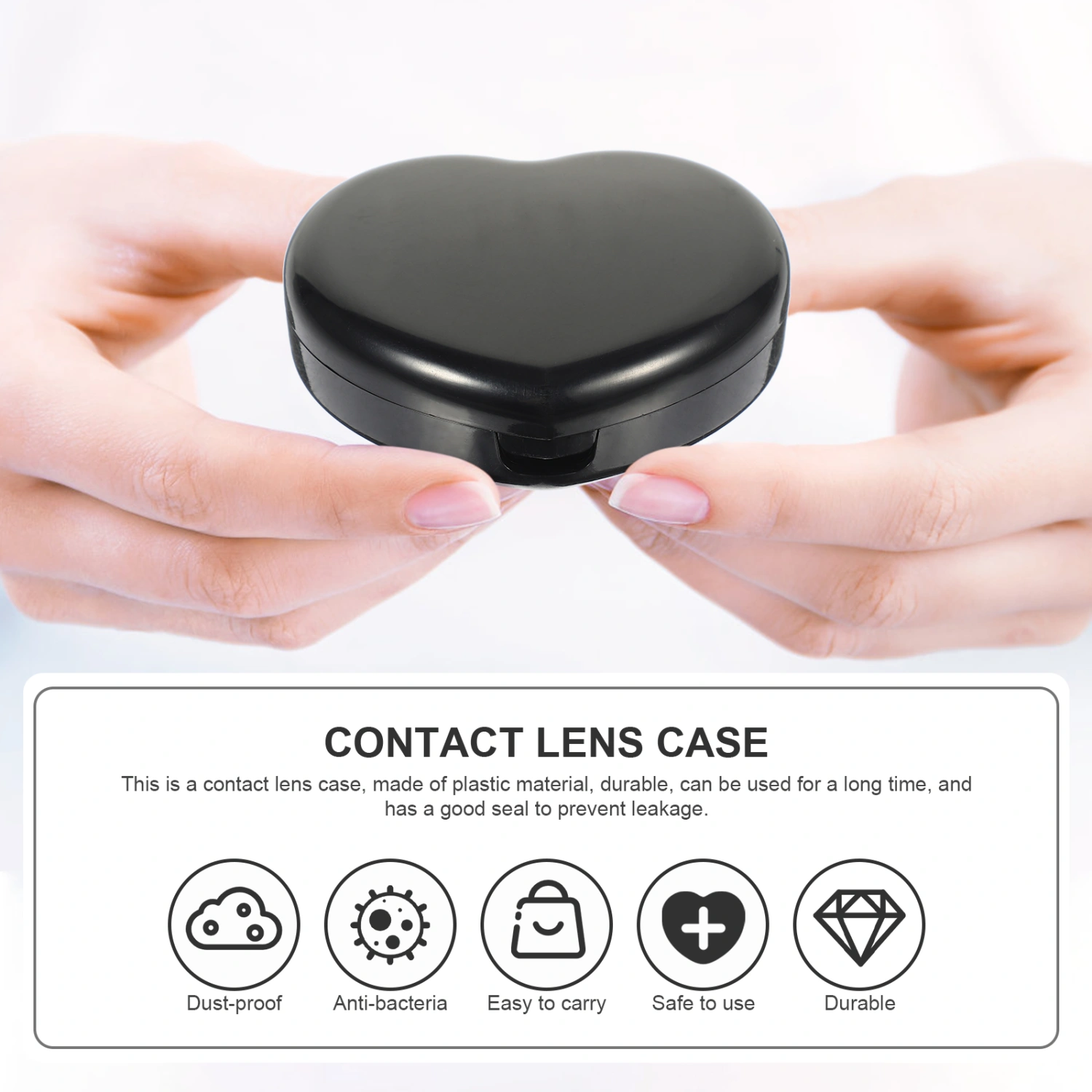 3 Sets of Contacts Lens Cases Travel Contacts Lens Cases Contacts Lens Case Box with Mirror
