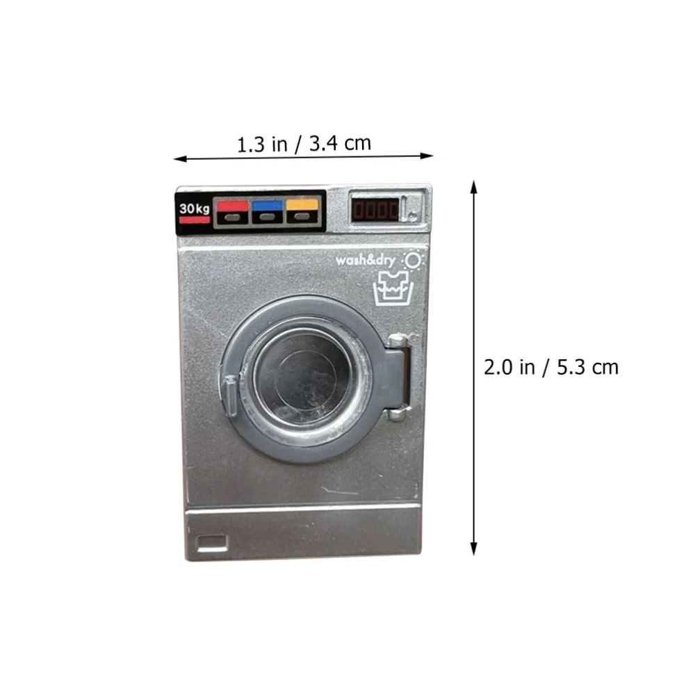 Mini Washing Machine Model Mini House Miniature Furniture Desktop Ornament Random Style