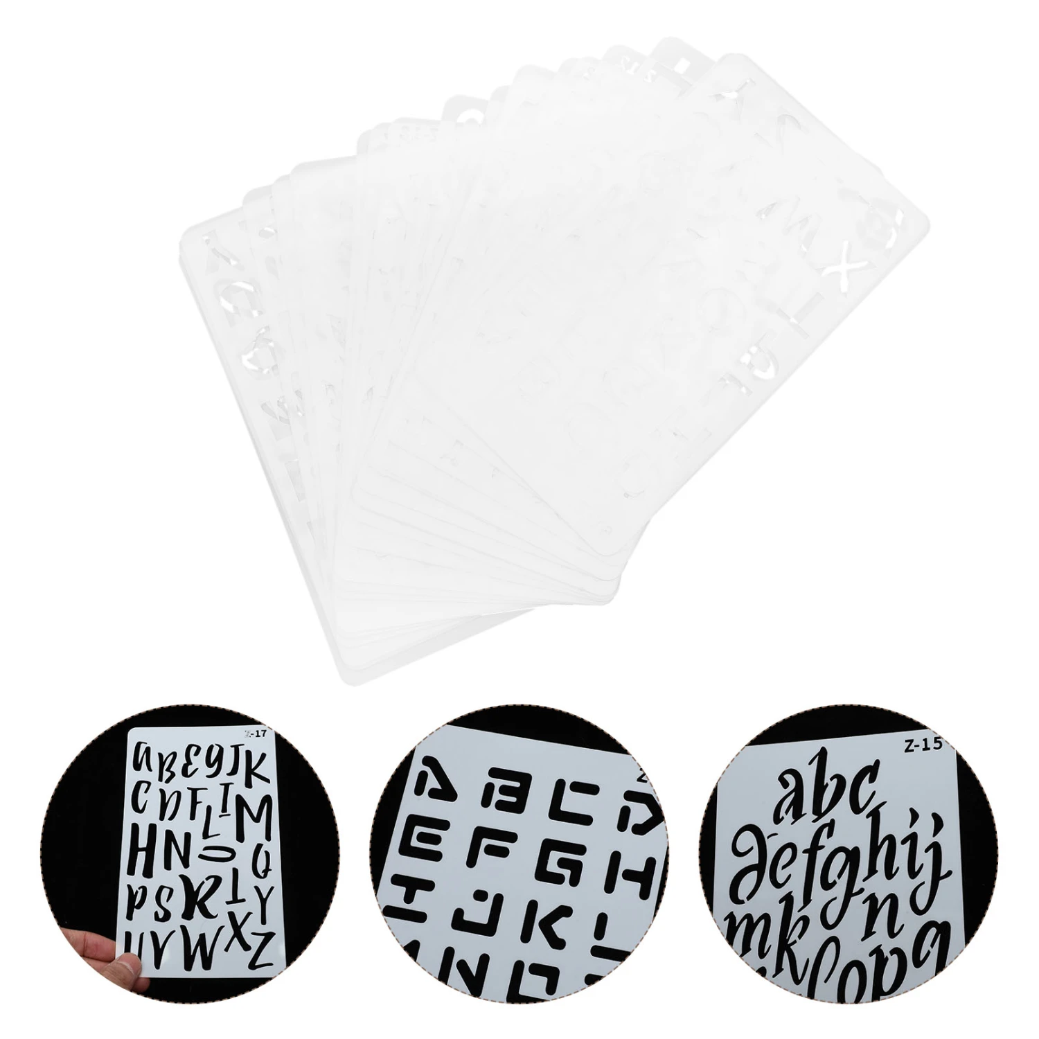 20 Sheets English Letters Stencils Letters Templates Alphabet Stencils Letter Templates
