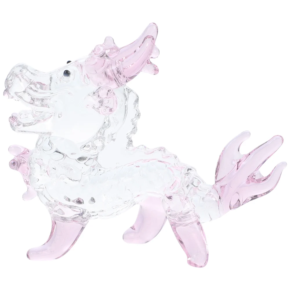 Dragon Statue Crystal Dragon Sculpture Crystal Dragon Figurine Animal Shaped Decoration