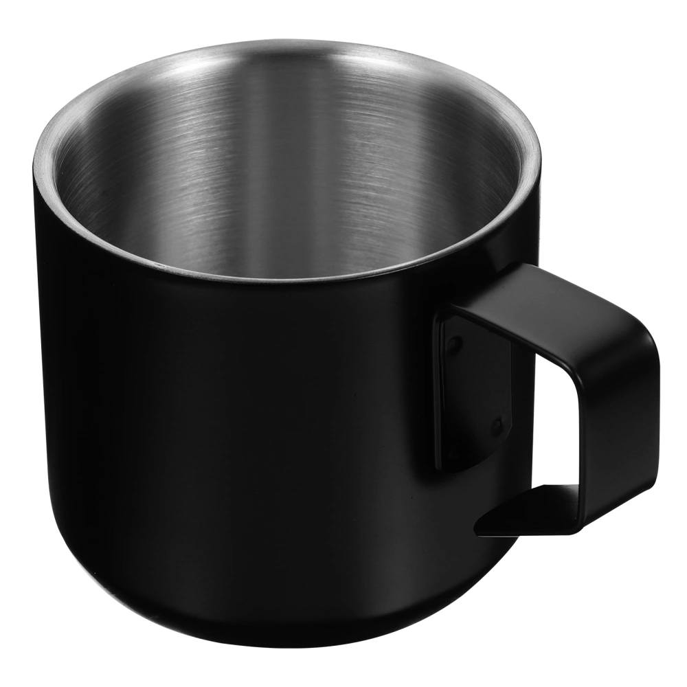 Coffee Mug Handheld Milk Cup Portable Metal Water Mug Multi-use Milk Cup Stainless Steel Beer Cup