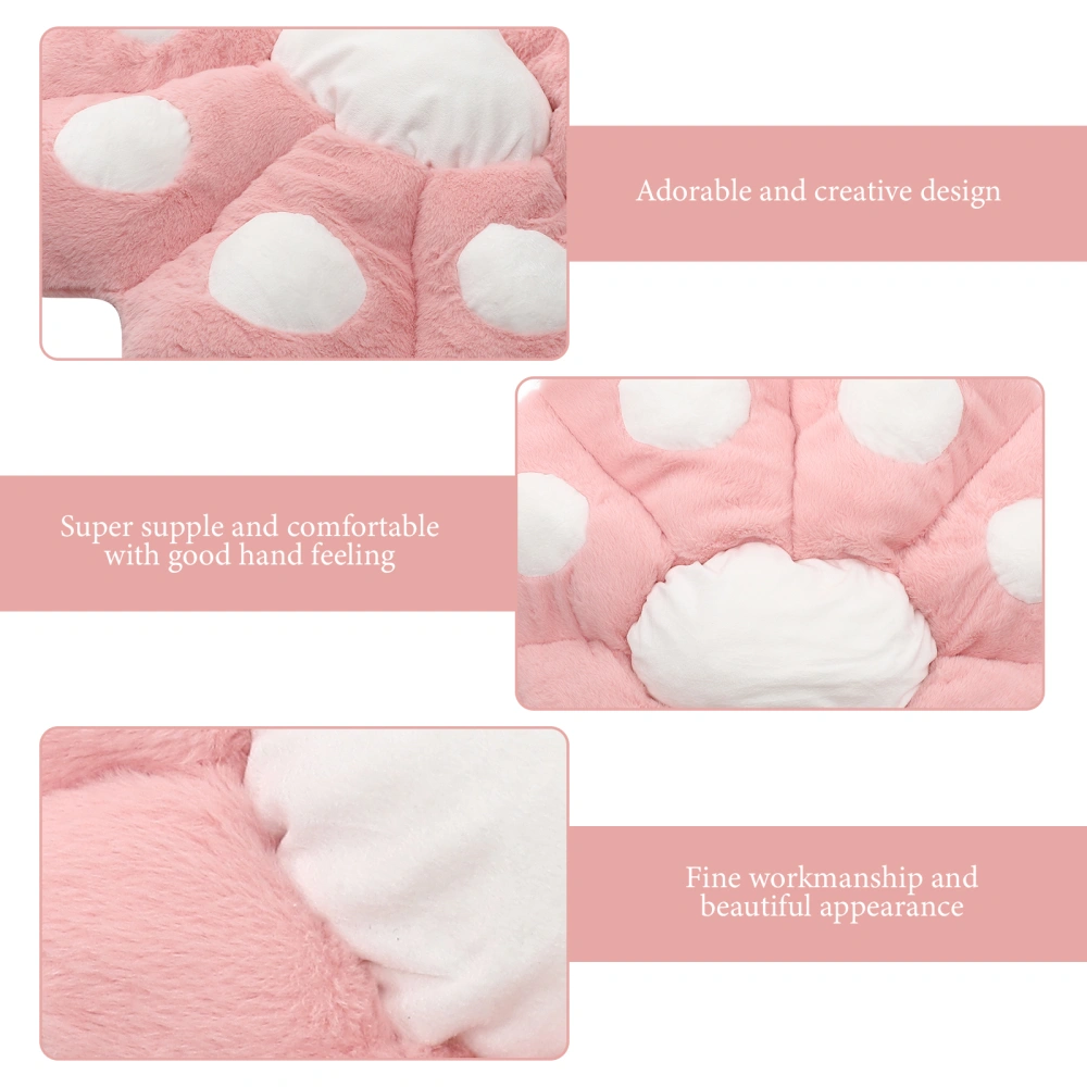 Cat Paw Cushion Adorable Paw Shaped Cushion Office Plush Seats Pad Comfortable Back Cushion