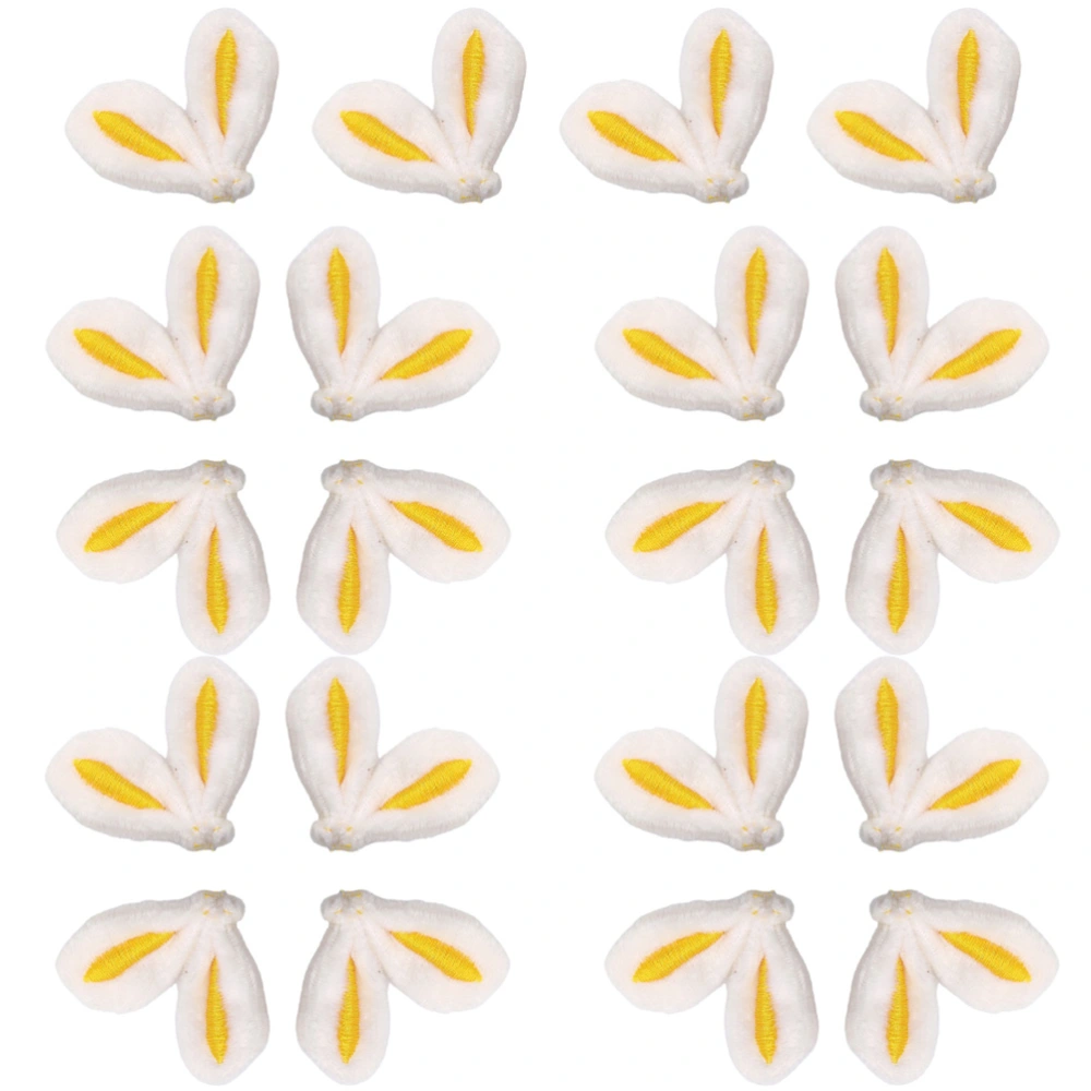 30pcs Fabric Bunny Ears Hairpin Making Materials Hair Clip Bunny Ears Accessories