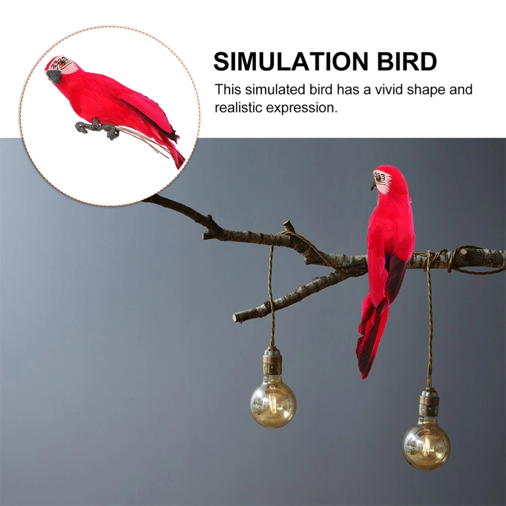 Artificial Bird Simulation Parrot Ornament Vivid Parrot Model Decoration