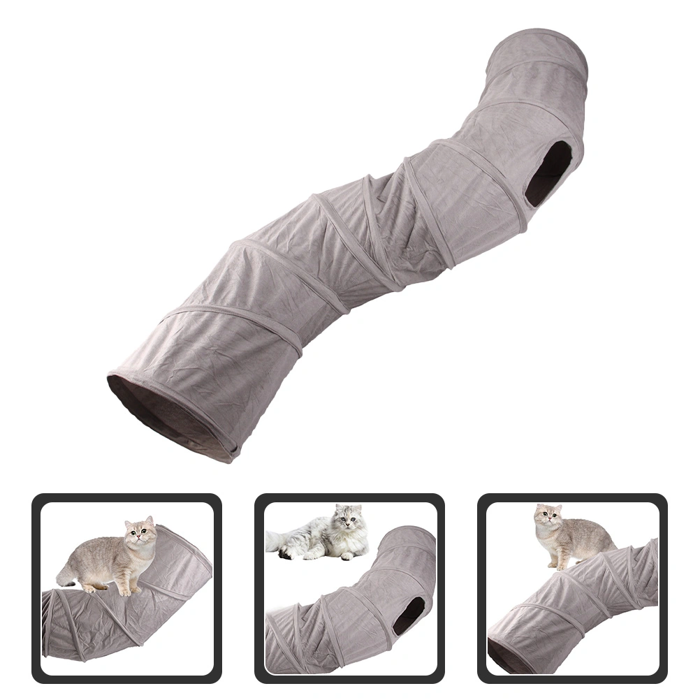 Cat Tunnel Toy Comfortable Cat Hiding Tunnel Cat Tunnel Sleeping Nest Foldable Cat Tunnel