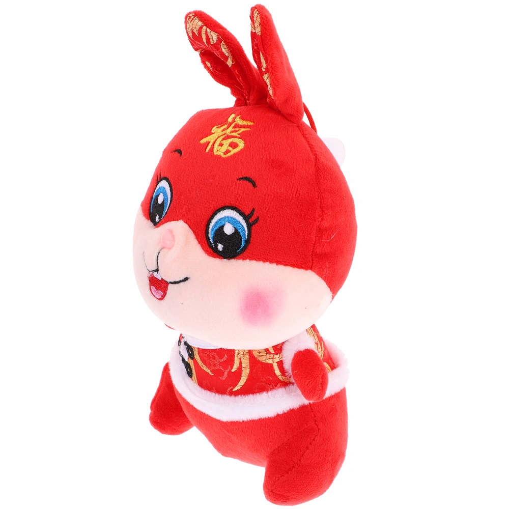 Year Of The Rabbit Doll Chinese Style Rabbit Doll Children Rabbit Stuffed Animal