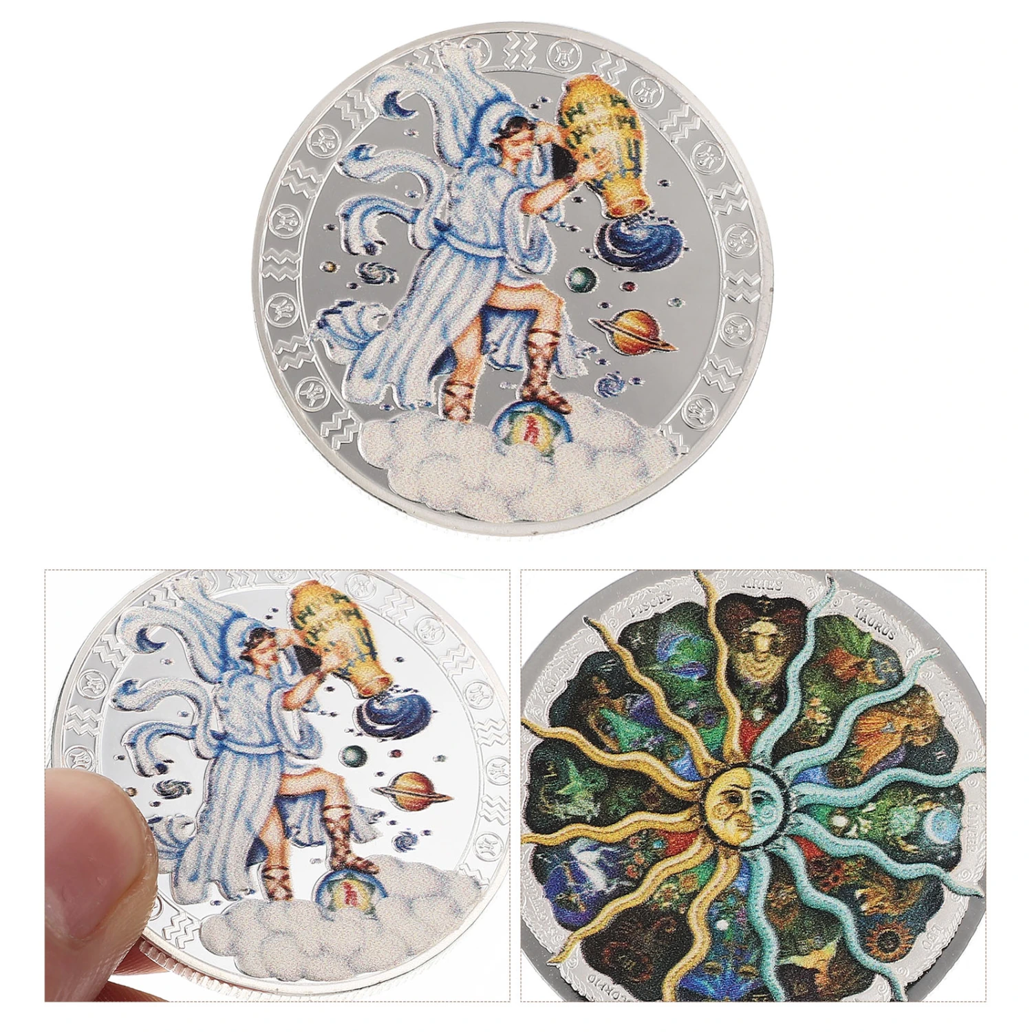 Aquarius Coin Commemorative Collection Coin Unique Birthday Present for Men