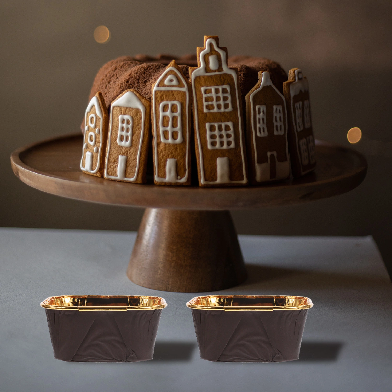50Pcs Baking Cups Cupcake Cups with Lids Cake Pan Boxes Cup for Desserts Pudding Jelly Pie Chocolate