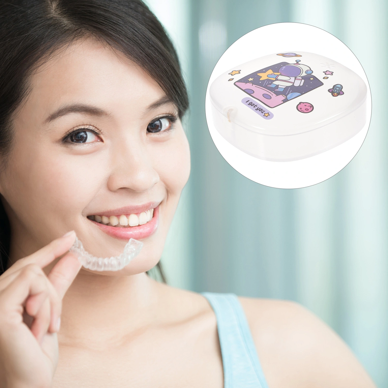 Denture Protector Case Retainer Case Retainer Box Tooth Guard Container Orthodontic Denture Case