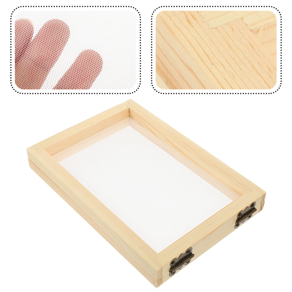 Wooden Paper Making Frame Paper Making Mold DIY Frame Screen Mesh Tool