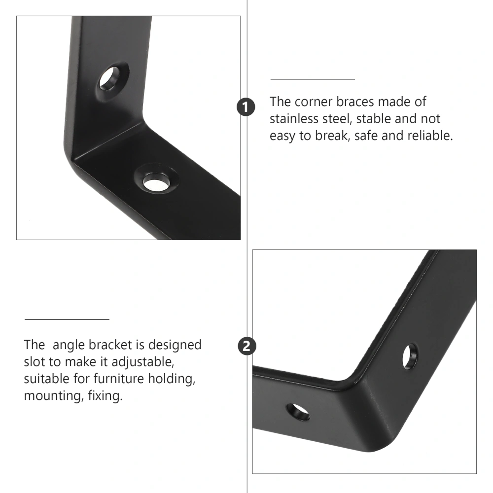 10pcs L Bracket Corner Brace Decorative Shelf Bracket Corner Brace Support