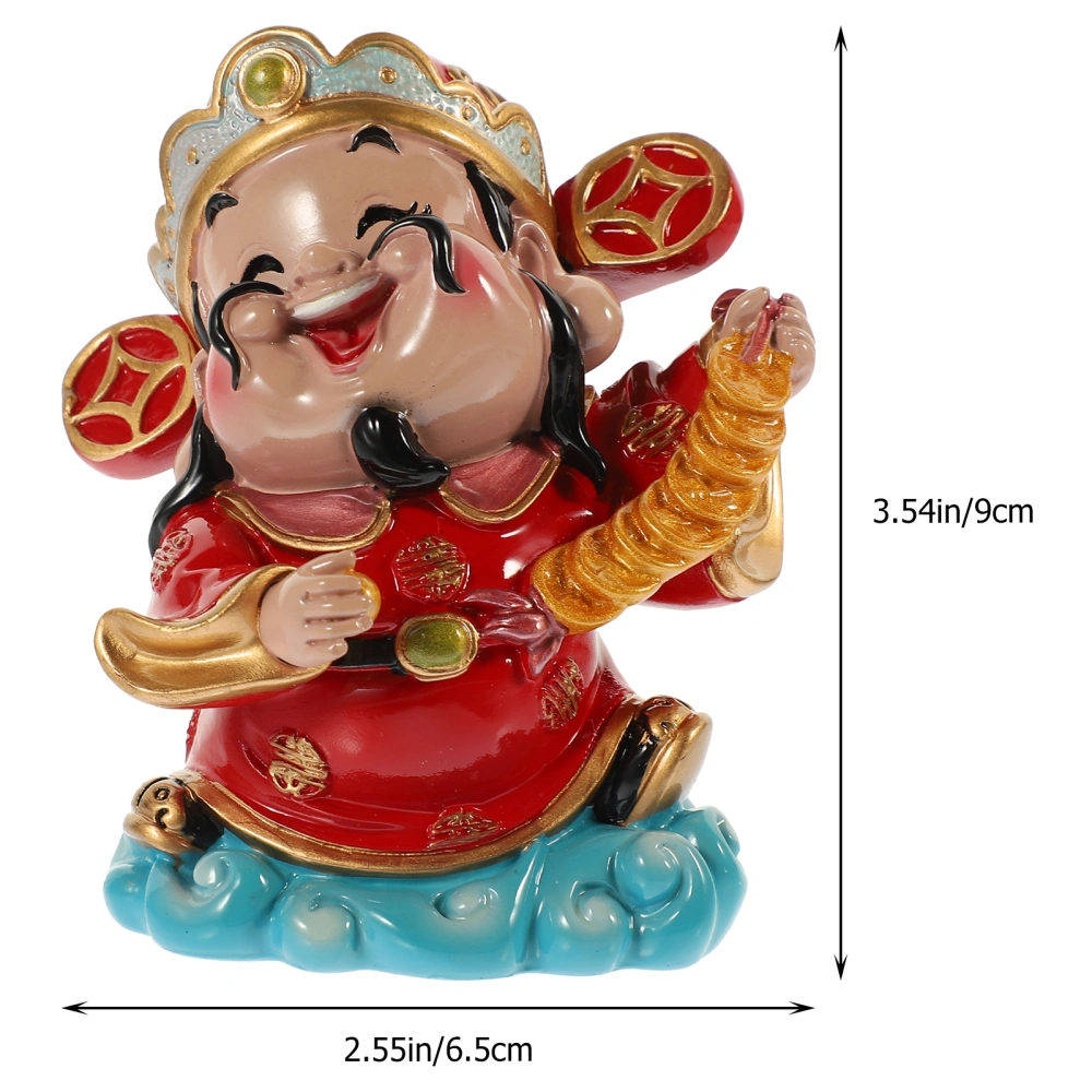 Resin Home Decor Fortune God Figurine Decorations Lucky God Figure Household Ornament