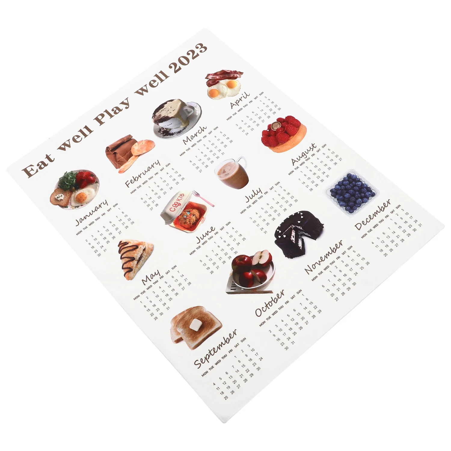 New Year Calendar Tapestry 2023 Calendar Pendant Hanging Cloth Calendar Background Calendar