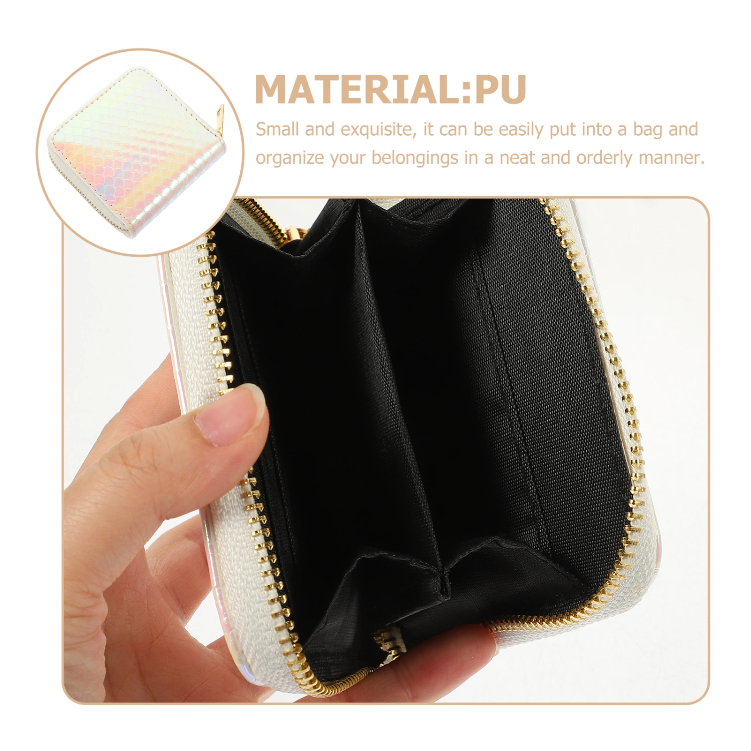 Card Bag Multi-function Card Holder Practical Coin Storage Bag Convenient Card Bag PU Card Pouch