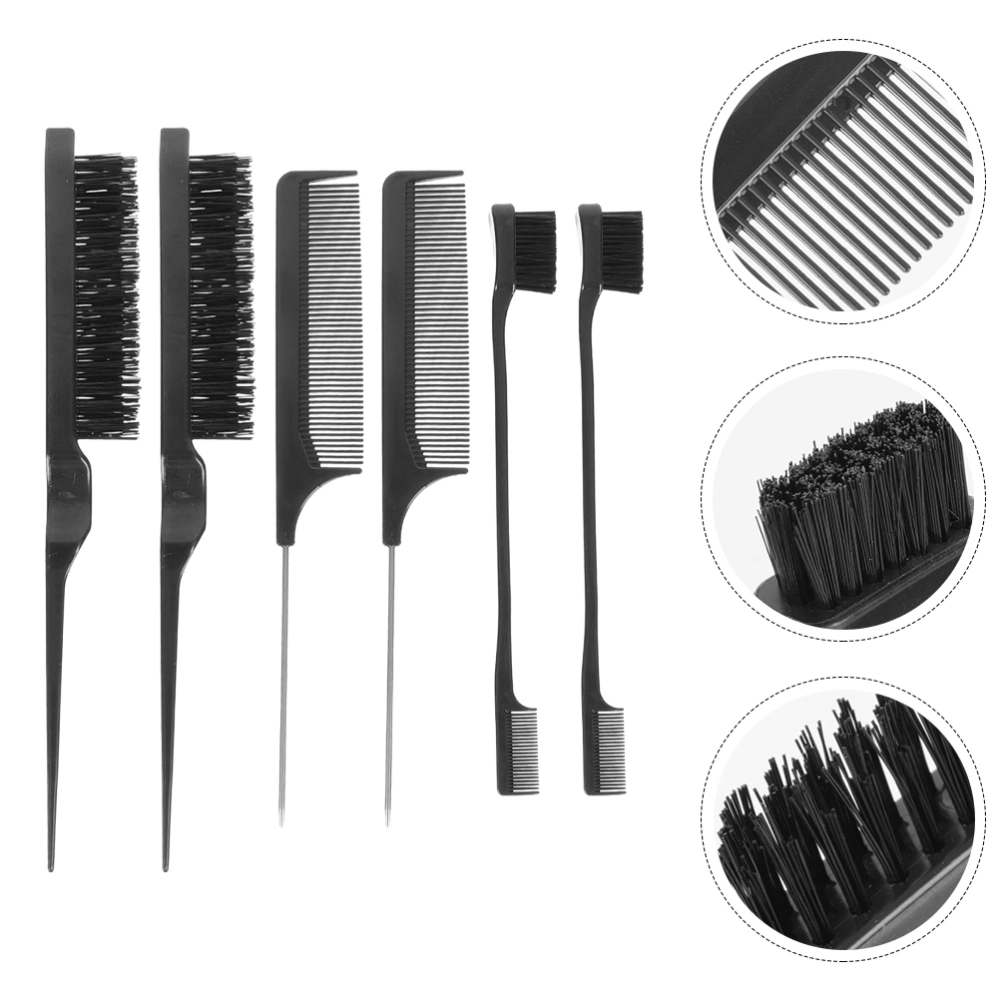 1 Set Hair Comb Multi-use Combs Hair Styling Combs Dual Tip Hair Brushes Three Row Comb