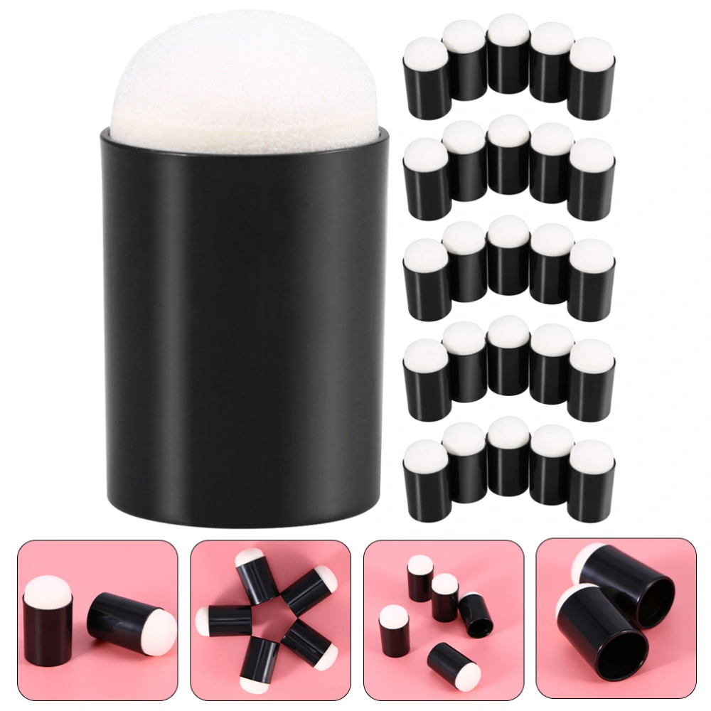 30Pcs Finger Sponge Daubers Painting Finger Sponge Drawing Coloring Finger Stamp for Kids