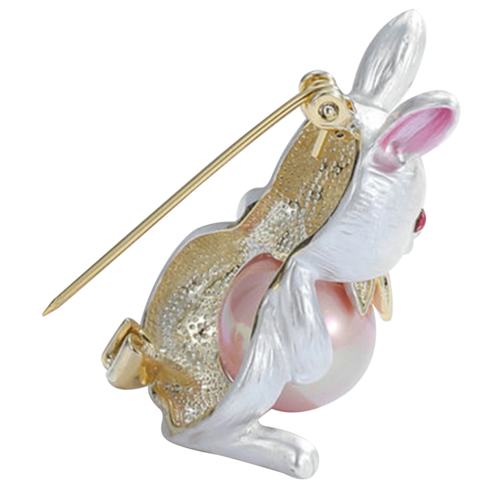 Easter Rabbit Brooch Rabbit Corsage Clothes Bunny Pin Ornament Clothes Breastpin