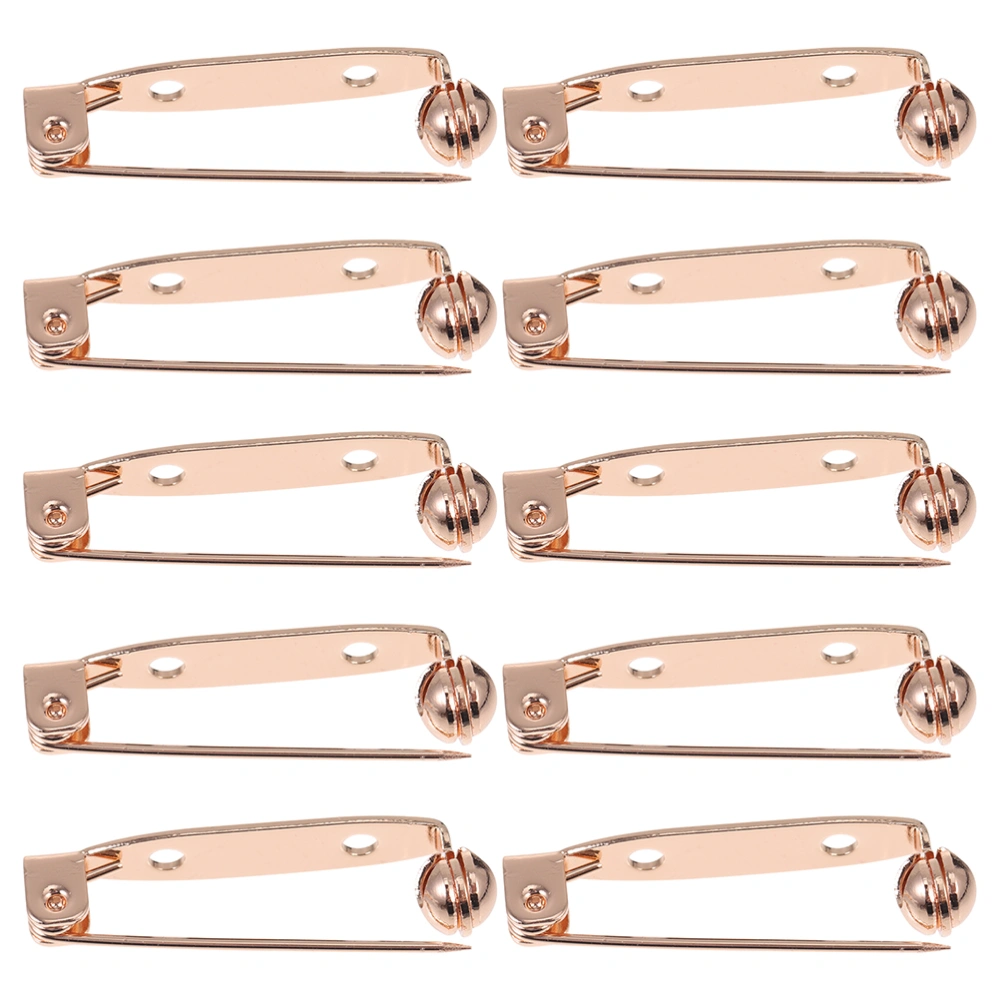 10Pcs Bar Pins Brooch Lock Brooch Pin Backs Safety Clasps for Brooch Making