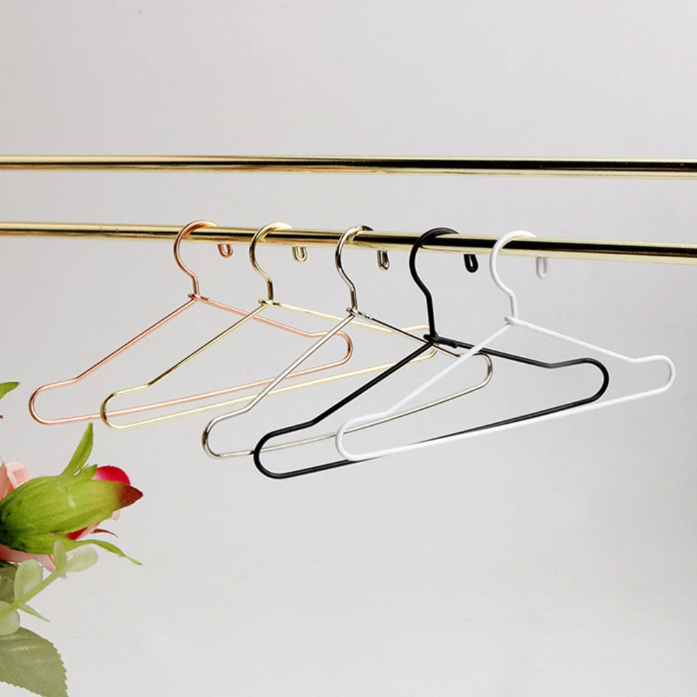 10pcs Doll Clothes Pet Apparel Hangers Doll Clothes Small Hangers Metal Hangers