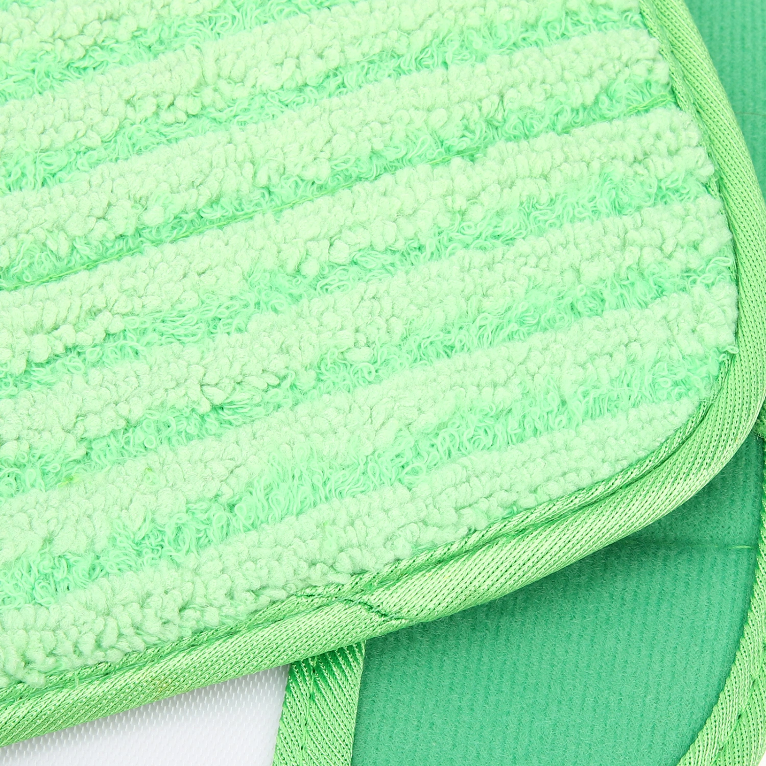 2pcs Mop Pad Reusable Fiber Mop Cover Washable Mop Head Refill Floor Mop Part