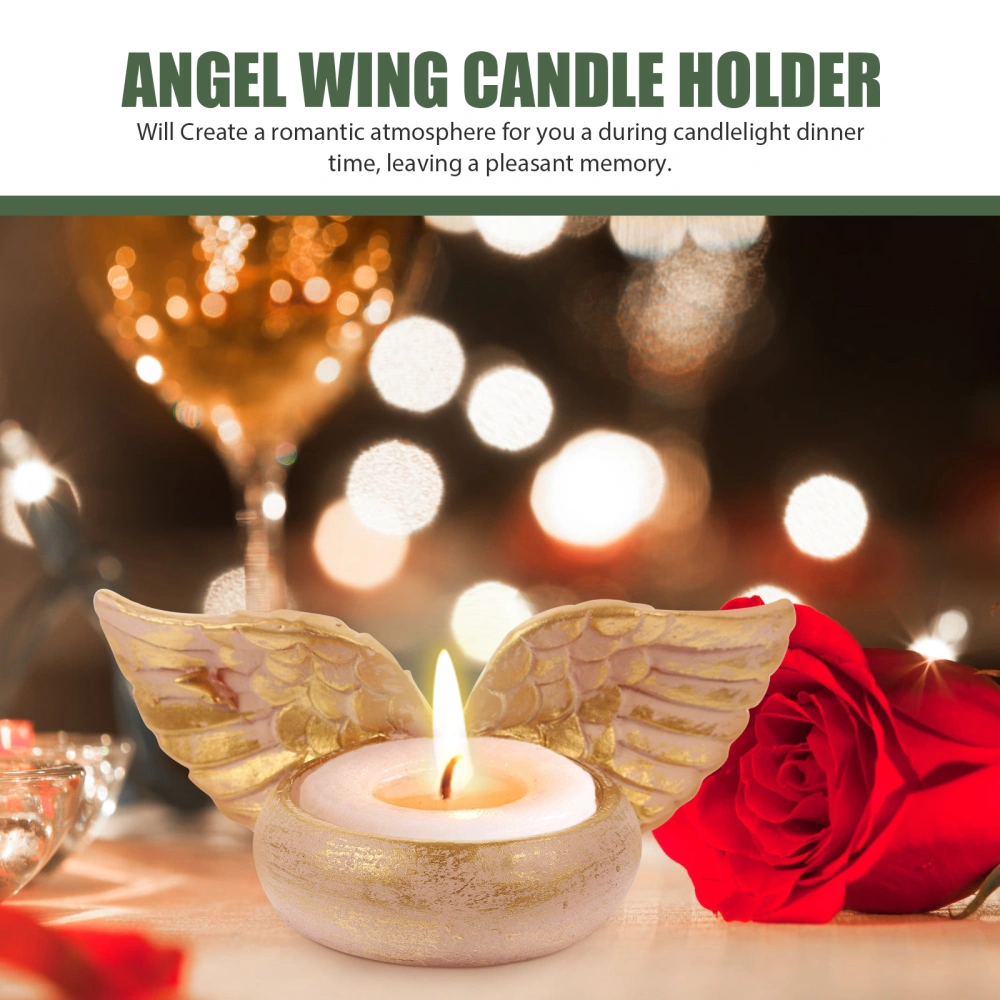 Nordic Style Candle Holder Angel Wing Candle Holder for Wedding Party Banquet