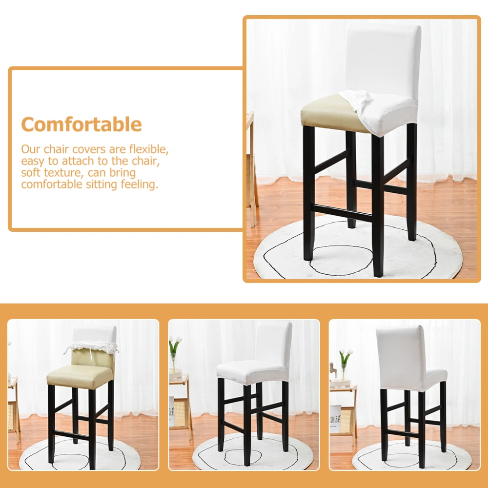 Dining Chair Cover Thicken PU Leather Oilproof Stretch Dining Chair Protector Cover