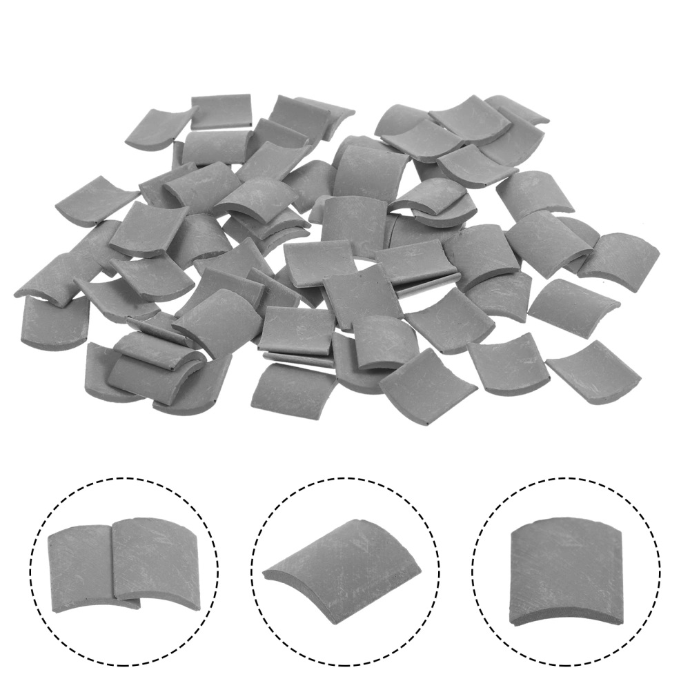 70pcs Simulated Small Roof Tiles Roof Tile Models DIY Miniature Roof Tiles  Mini House Props